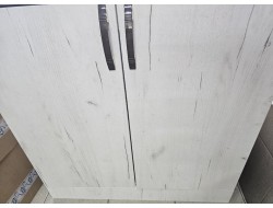 Тумба  80 * 60  крафт белый ЛДСП (2 дверцы)