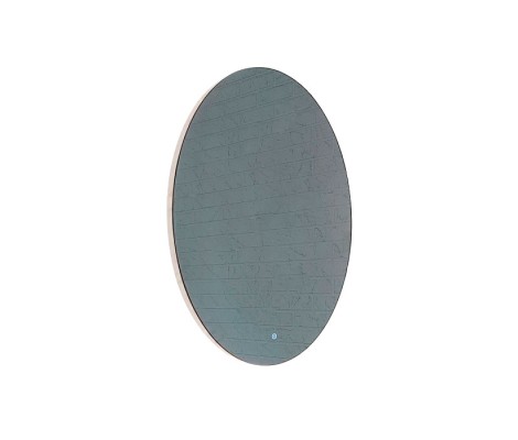 Зеркало 70*50 LED подсветкой 4000К 9,6 Вт/м с сенсор выкл 488ску эллипс в сталь алюм профиле КЗСК