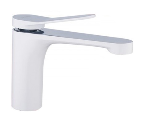 Смеситель для раковины F1045 хром белый Frap