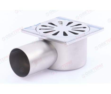 Трап 50 горизонтальный 10*10 нержавеющая сталь BAD21002 Tim Трап 50 горизонтальный 10*10 нержавеющая сталь BAD21002 Tim