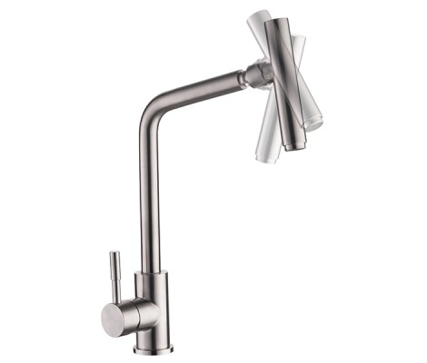 Смеситель для кухни SUS-017 из нержавеющей стали Zerix