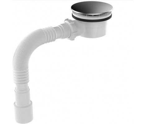 CRAB сифон для душевого поддона под d90мм, хром крышк., с г/т40х40/50, h60мм (30упак)