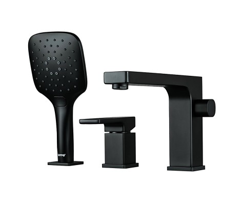 Смеситель для ванны G1117-6 врезной черный Gappo Смеситель для ванны G1117-6 врезной черный Gappo