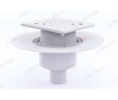 Трап 50 вертикальный 15*15 с сухим затвором BAD661501 TIM