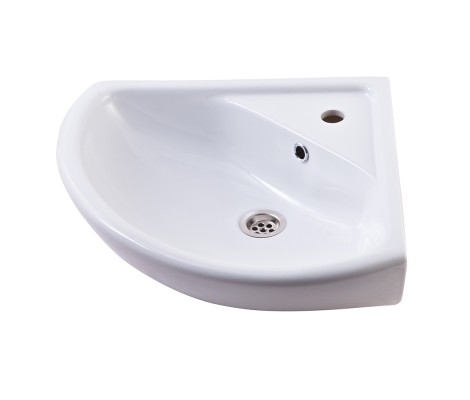 Умывальник Элегия угловой белый Rosa 