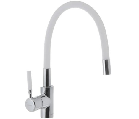 Смеситель для кухни RIO 011 Reflector белый Mixxus Premium