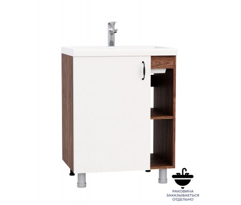 Тумба Брит 65 дерево/белый софт под умывальник Комфорт 65 Franceska Тумба Брит 65 дерево/белый софт под умывальник Комфорт 65 Franceska