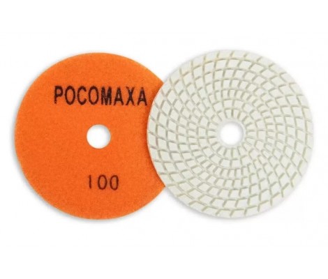 Круг алмазный гибкий шлифовальный d100 мм, зерно P100 (5шт/уп) Росомаха
