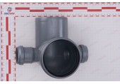 Отвод канализационный 110/50/87° с двумя патрубками ПП Sinikon Отвод канализационный 110/50/87° с двумя патрубками ПП Sinikon