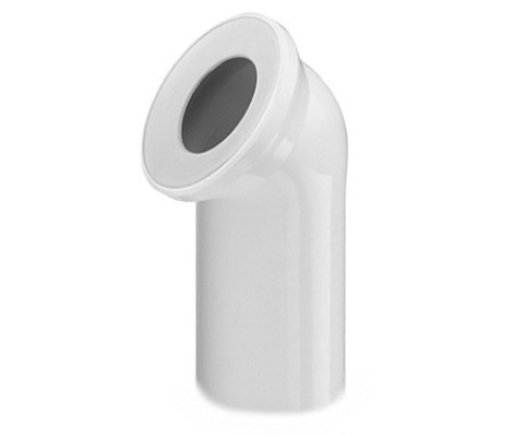 Отвод для унитаза белый 110*45 Sinikon