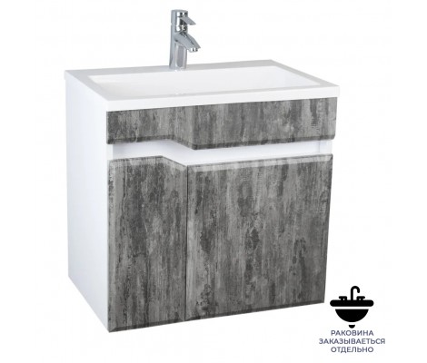 Тумба Валенсия 608 под умывальник Океан 60 грей Flamenco Тумба Валенсия 608 под умывальник Океан 60 грей Flamenco