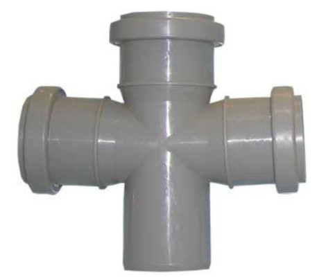 Крестовина 50/50/50/90° Euro Plast Крестовина 50/50/50/90° Euro Plast