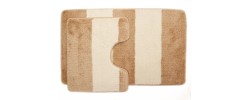 Комплект ковриков для ванны BeMaks Multi из 2 шт 60х100/60х50см 153-154 18мм светло коричневый Aqua-Prime