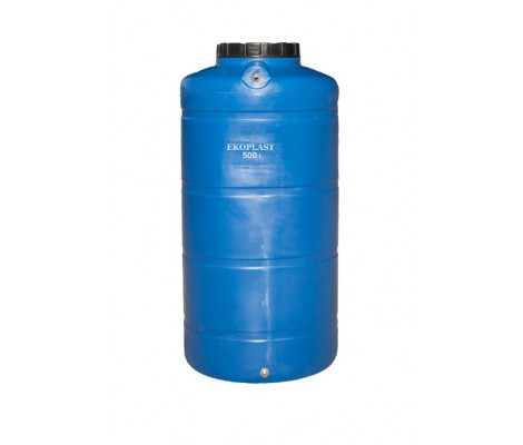 Емкость  ЭКОПЛАСТ       500л   вертикальная  Синяя ОВБН 500  (в173*д64)