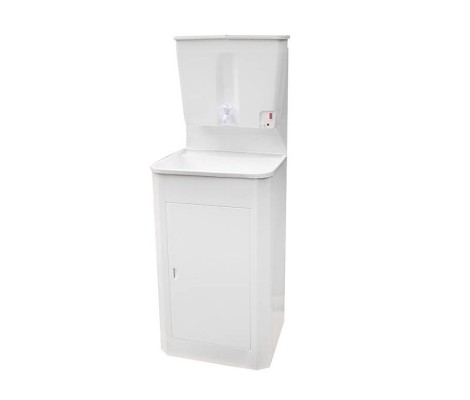 Умывальник Мойдодыр тумба разборная, бак 17л нержавеющая мойка, цвет корпуса - белый Лидер