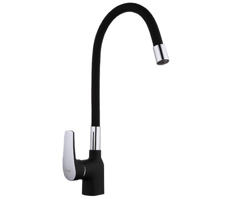 Смеситель для кухни F4453-04 черный на гайке Frap Смеситель для кухни F4453-04 черный на гайке Frap