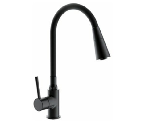 Смеситель для кухни F4044-6 хром черный Frap