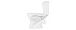 Унитаз-компакт Камелия эконом косой выпуск, 1 режим, сиденьем ПП ВКЗ