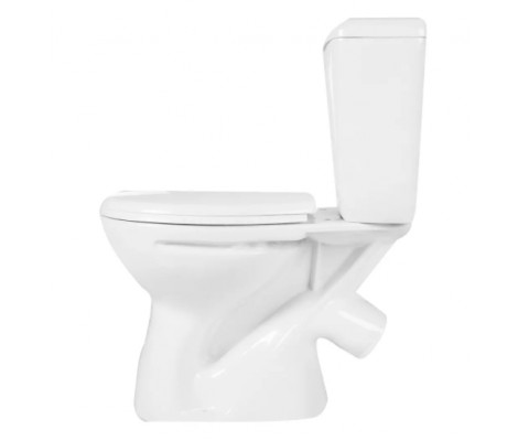 Унитаз-компакт Камелия эконом косой выпуск, 1 режим, сиденьем ПП ВКЗ