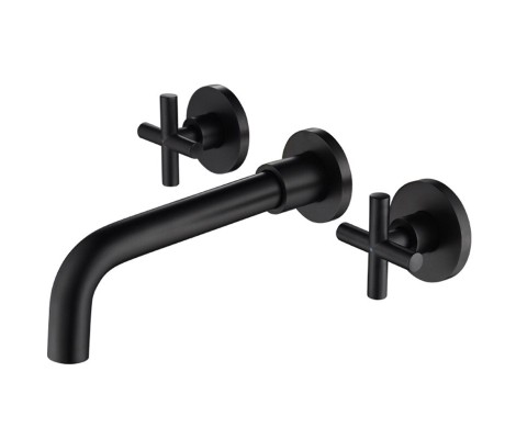 Смеситель для умывальника DVE-001 Innet нержавеющая сталь, встраиваемый, черный Mixxus