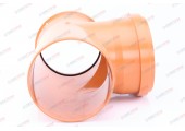 Тройник канализационный 315/315/90° рыжий Sinikon
