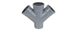 Крестовина канализационная 50/50/50/45° Sinikon