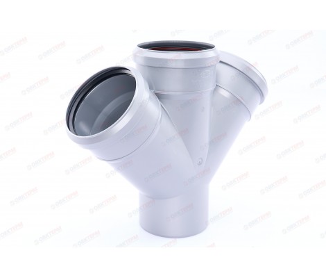 Крестовина канализационная 110/110/110/45° Sinikon Крестовина канализационная 110/110/110/45° Sinikon