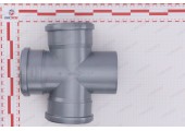 Крестовина канализационная 110/110/110/90° Sinikon Крестовина канализационная 110/110/110/90° Sinikon