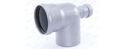 Отвод канализационный 110/50/90° назад Sinikon
