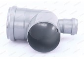 Отвод канализационный 110/50/90° назад Sinikon