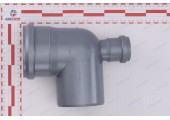 Отвод канализационный 110/50/90° назад Sinikon