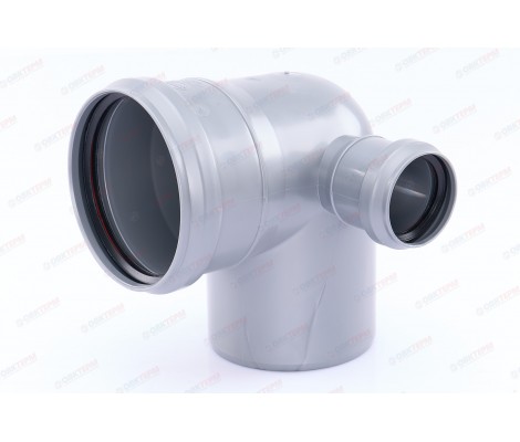 Отвод канализационный 110/50/90° правый Sinikon