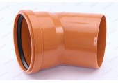 Отвод канализационный 160/45° рыжий Sinikon