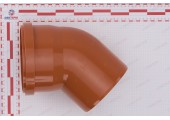 Отвод канализационный 160/45° рыжий Sinikon