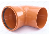 Отвод канализационный 160/90° рыжий Sinikon