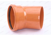 Отвод канализационный 200/45° рыжий Sinikon