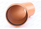 Отвод канализационный 250/45° рыжий Sinikon