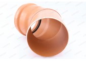 Отвод канализационный 250/45° рыжий Sinikon