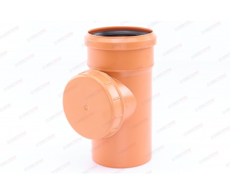 Ревизия канализационная 110 рыжая Sinikon