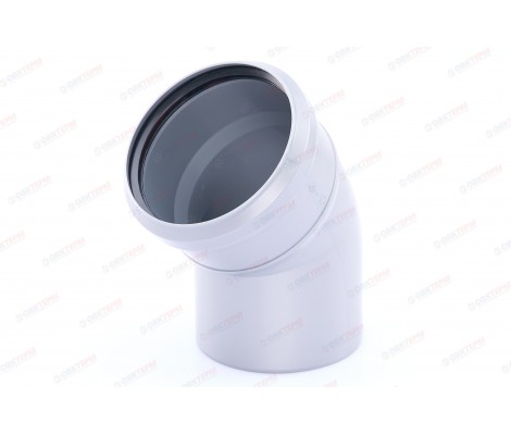 Отвод канализационный 110/45° Sinikon