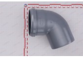 Отвод канализационный 110/67° Sinikon