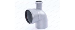 Отвод канализационный 110/50/90° вверх Sinikon