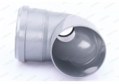 Отвод канализационный 110/50/90° вверх Sinikon