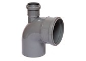 Отвод канализационный 110/50/90° вверх Sinikon