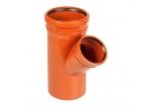 Тройник канализационный 160/110/45° рыжий Sinikon Тройник канализационный 160/110/45° рыжий Sinikon