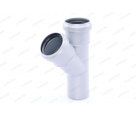 Тройник канализационный 50/50/45° Sinikon