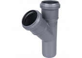 Тройник канализационный 50/50/45° Sinikon