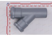 Тройник канализационный 50/50/45° Sinikon