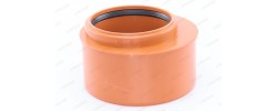 Редукция канализационная 160/110 рыжая Sinikon