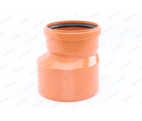 Редукция канализационная 200/160 рыжая Sinikon